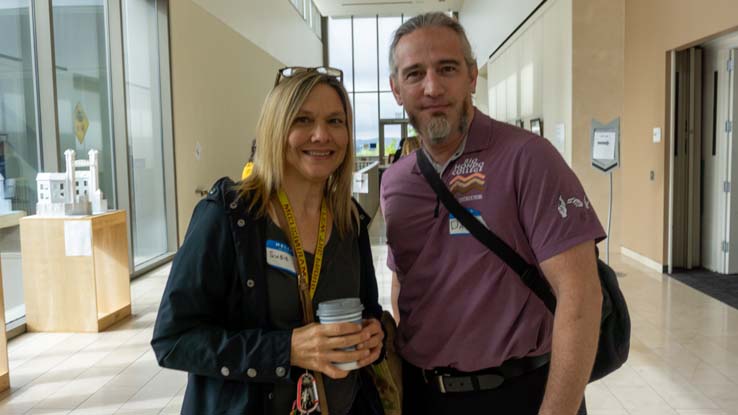 People enjoying the ASL Educator's Conference