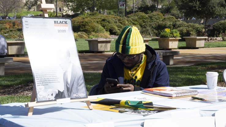 People enjoying Club Rush and the Health Fair