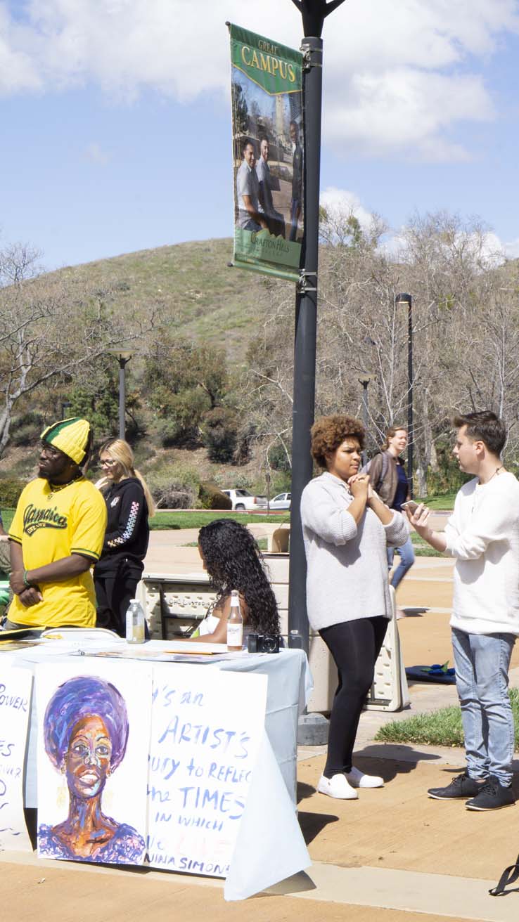 People enjoying Club Rush and the Health Fair