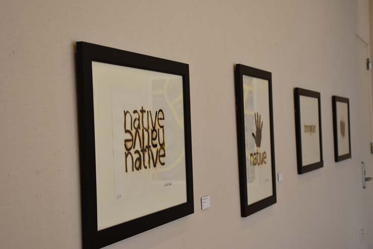 Art on display at the 'Creative Sovereignty' Exhibit