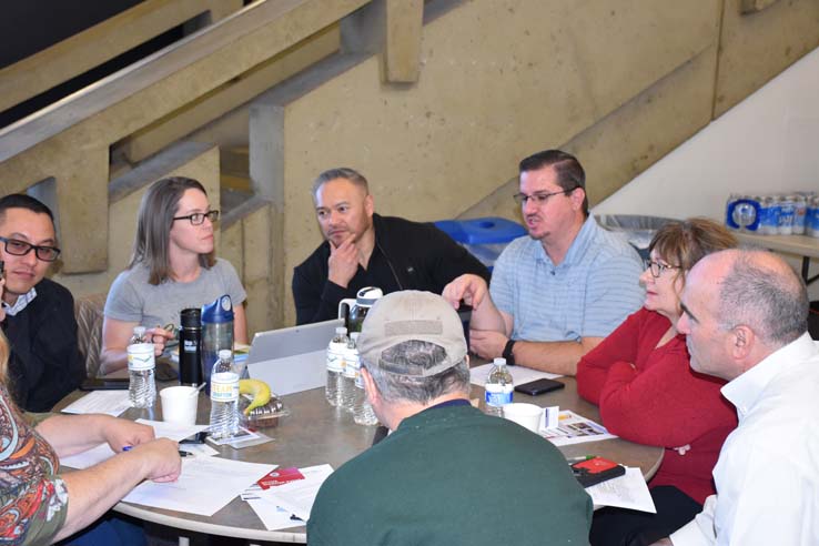 People enjoying In-Service Day