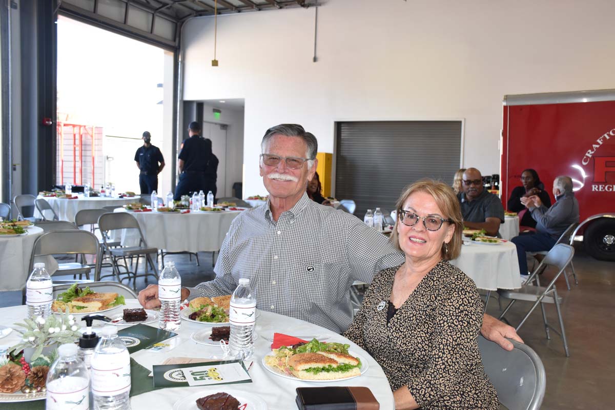 People enjoying yhe Friends Annual Luncheon