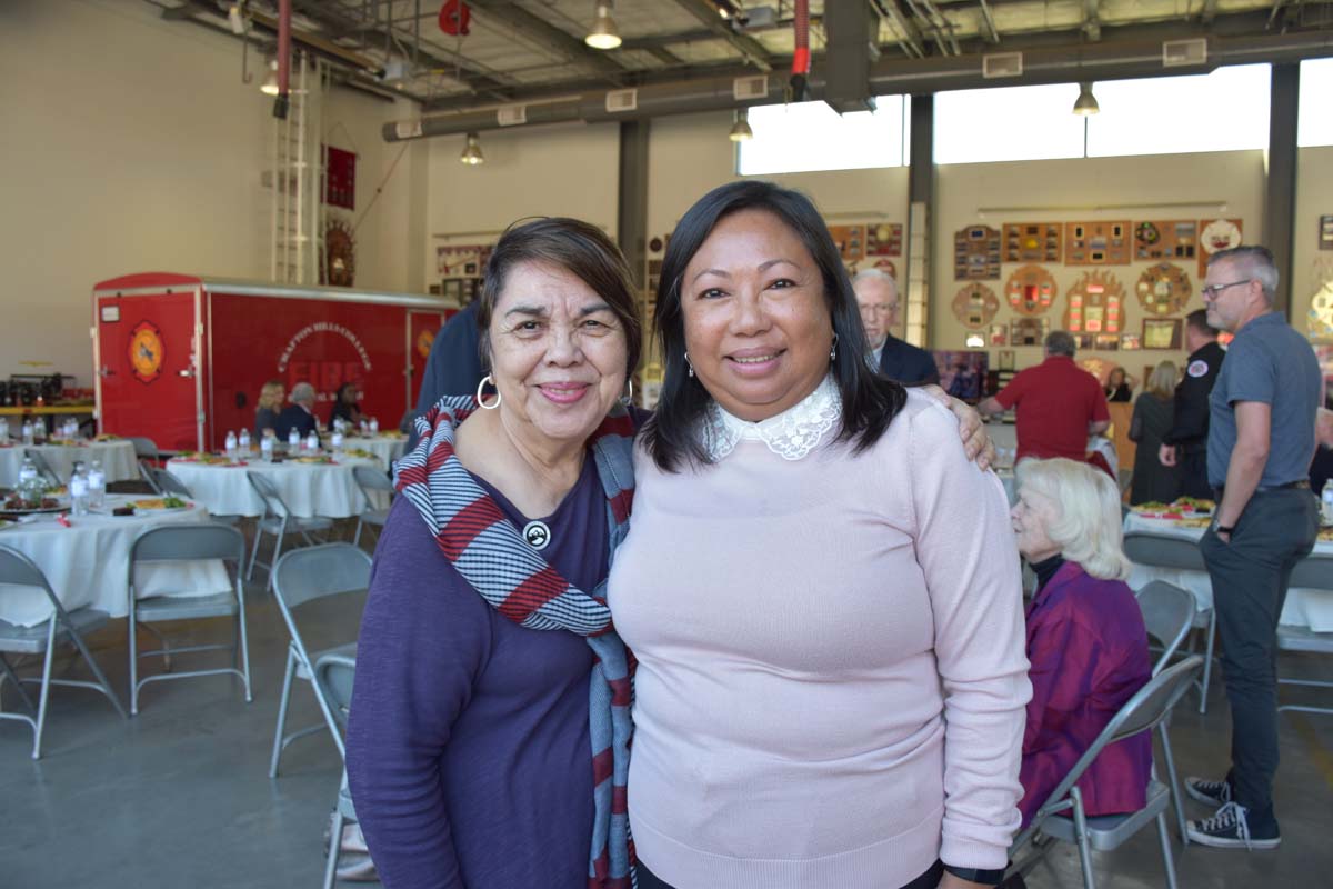 People enjoying yhe Friends Annual Luncheon