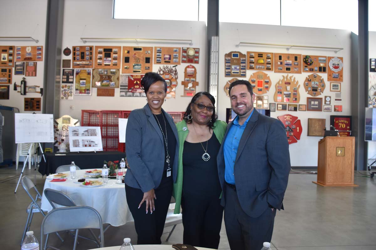 People enjoying yhe Friends Annual Luncheon