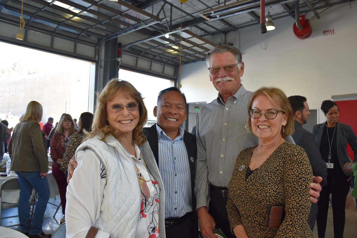 People enjoying yhe Friends Annual Luncheon