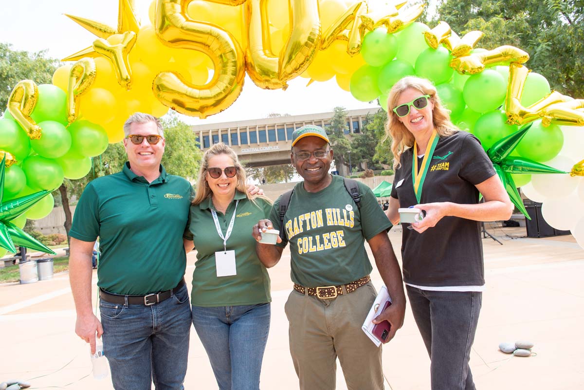 People enjoying the 50th Anniversary Celebration