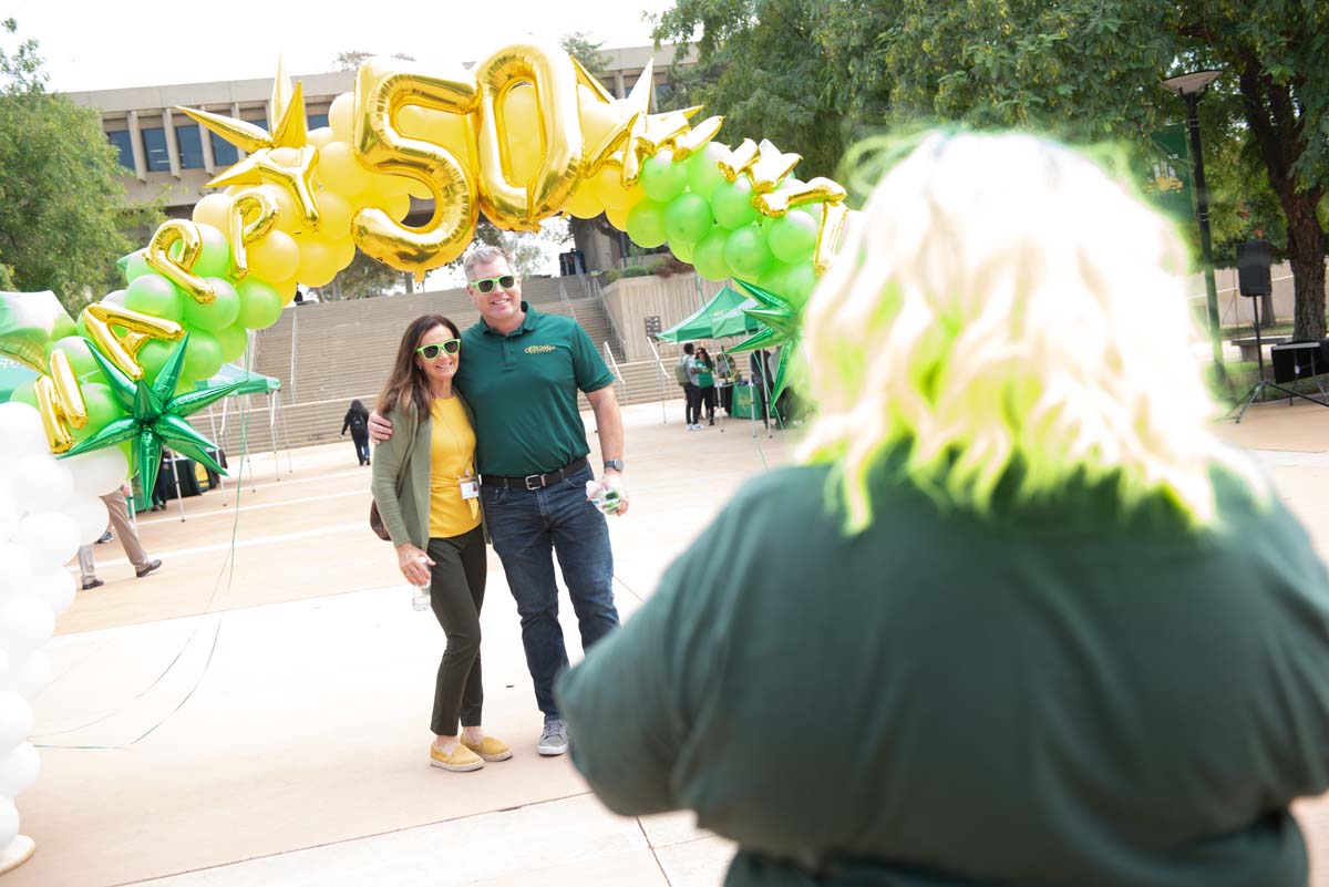 People enjoying the 50th Anniversary Celebration