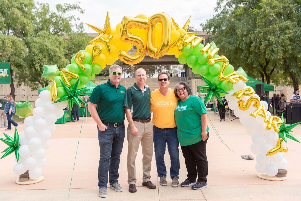 People enjoying the 50th Anniversary Celebration