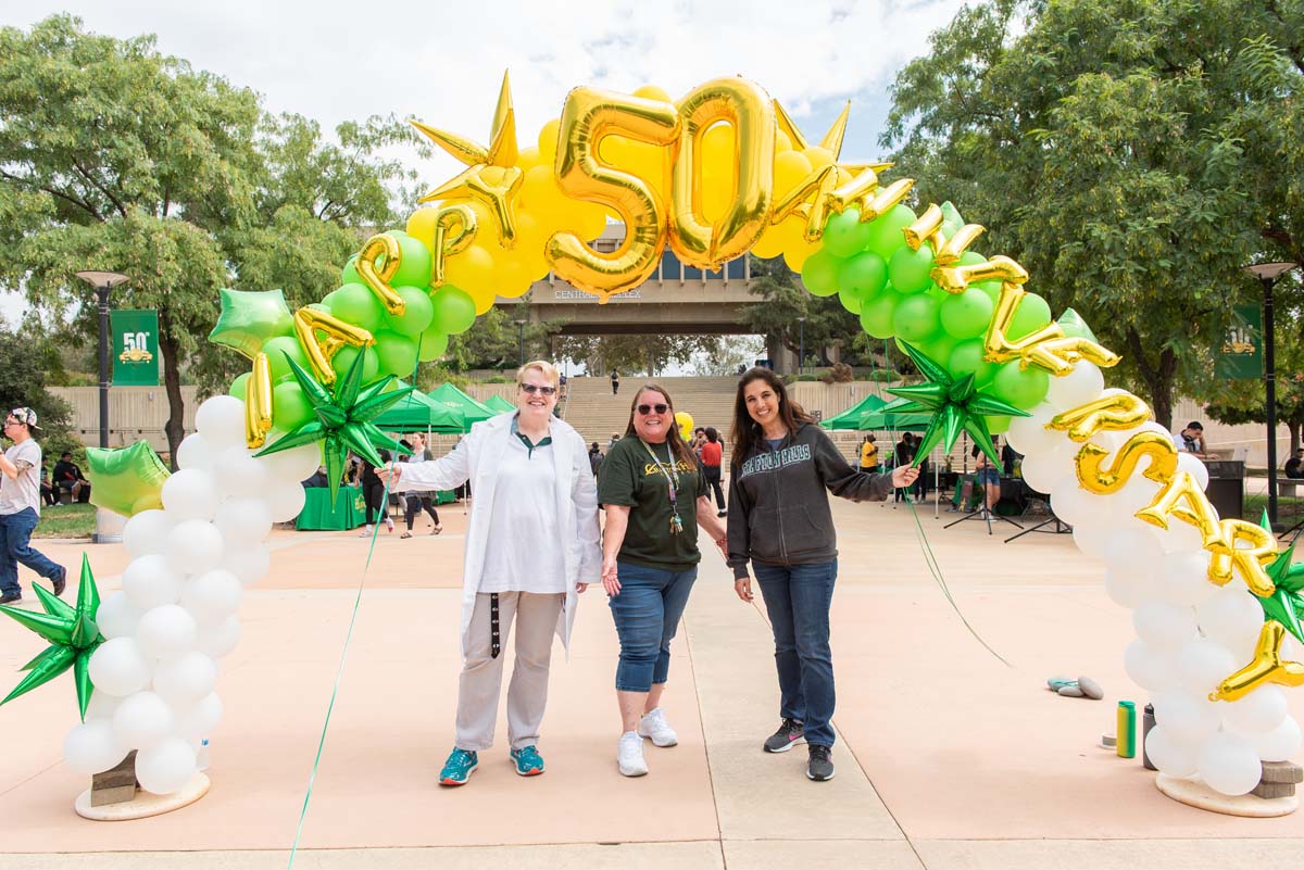 People enjoying the 50th Anniversary Celebration