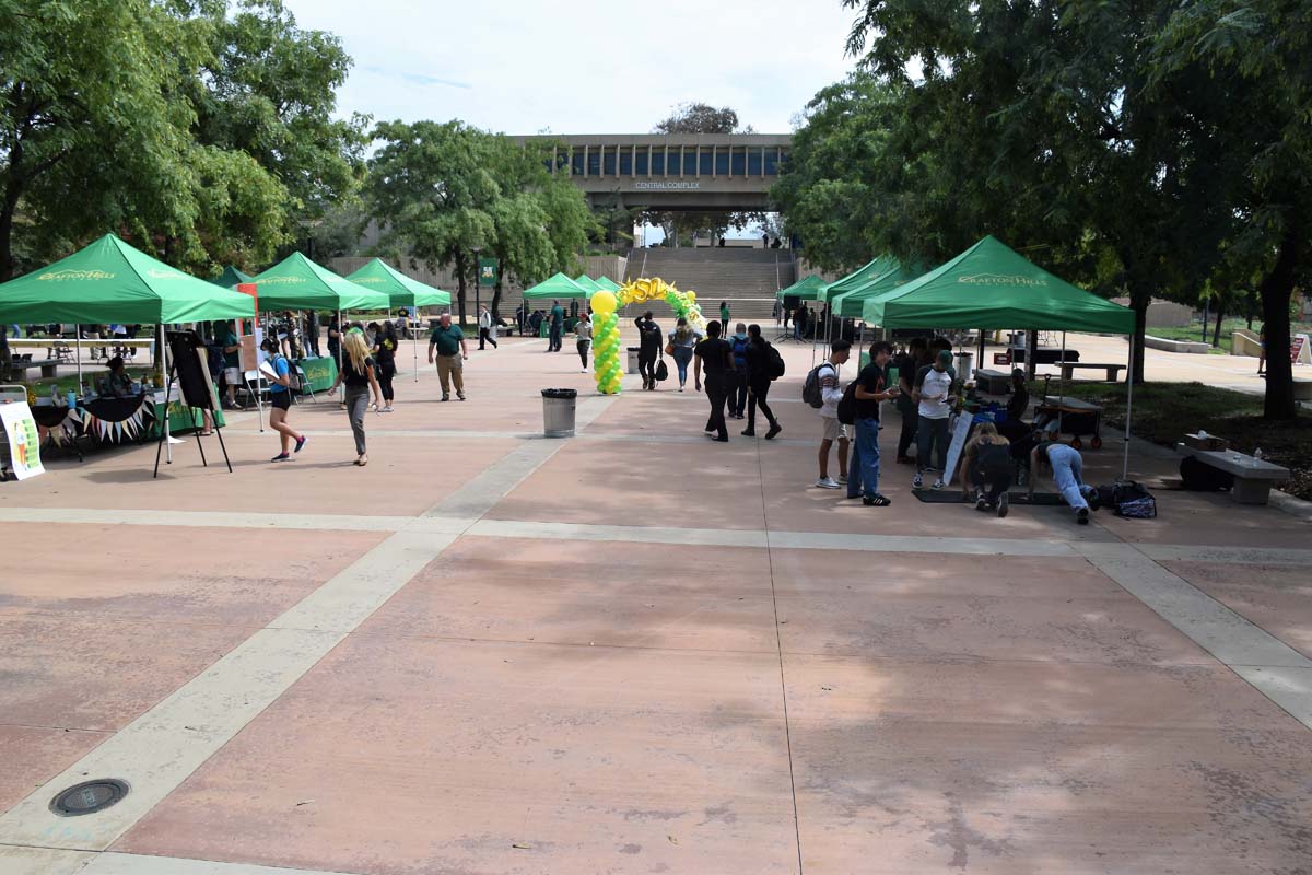 People enjoying the 50th Anniversary Celebration