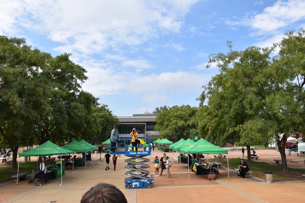 People enjoying the 50th Anniversary Celebration