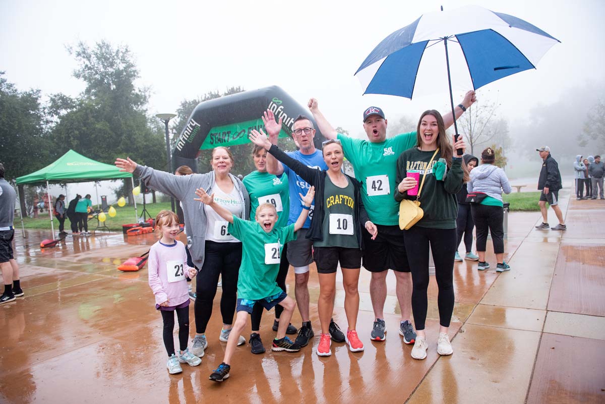 People enjoying the 5K Fun Run!