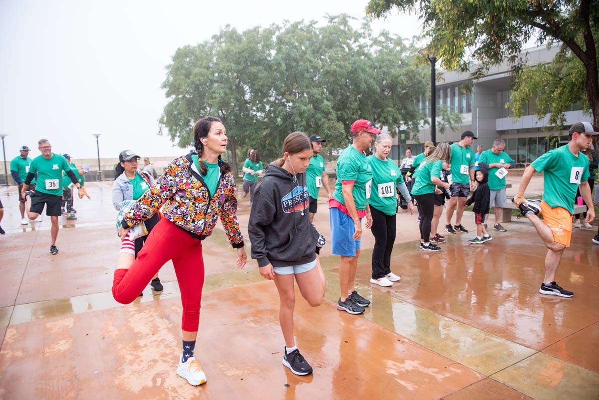 People enjoying the 5K Fun Run!