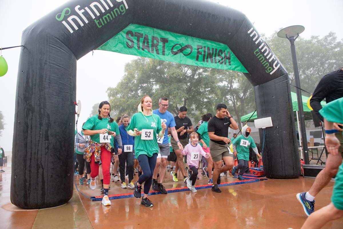 People enjoying the 5K Fun Run!