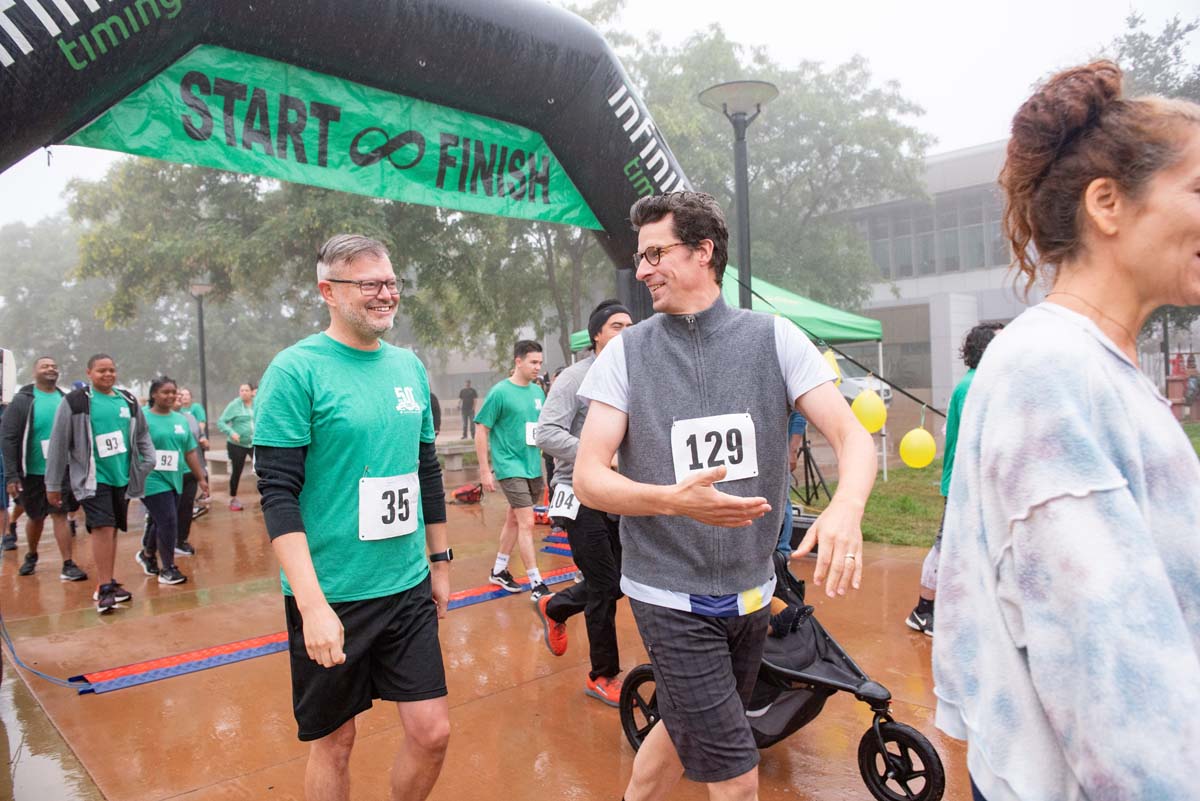 People enjoying the 5K Fun Run!