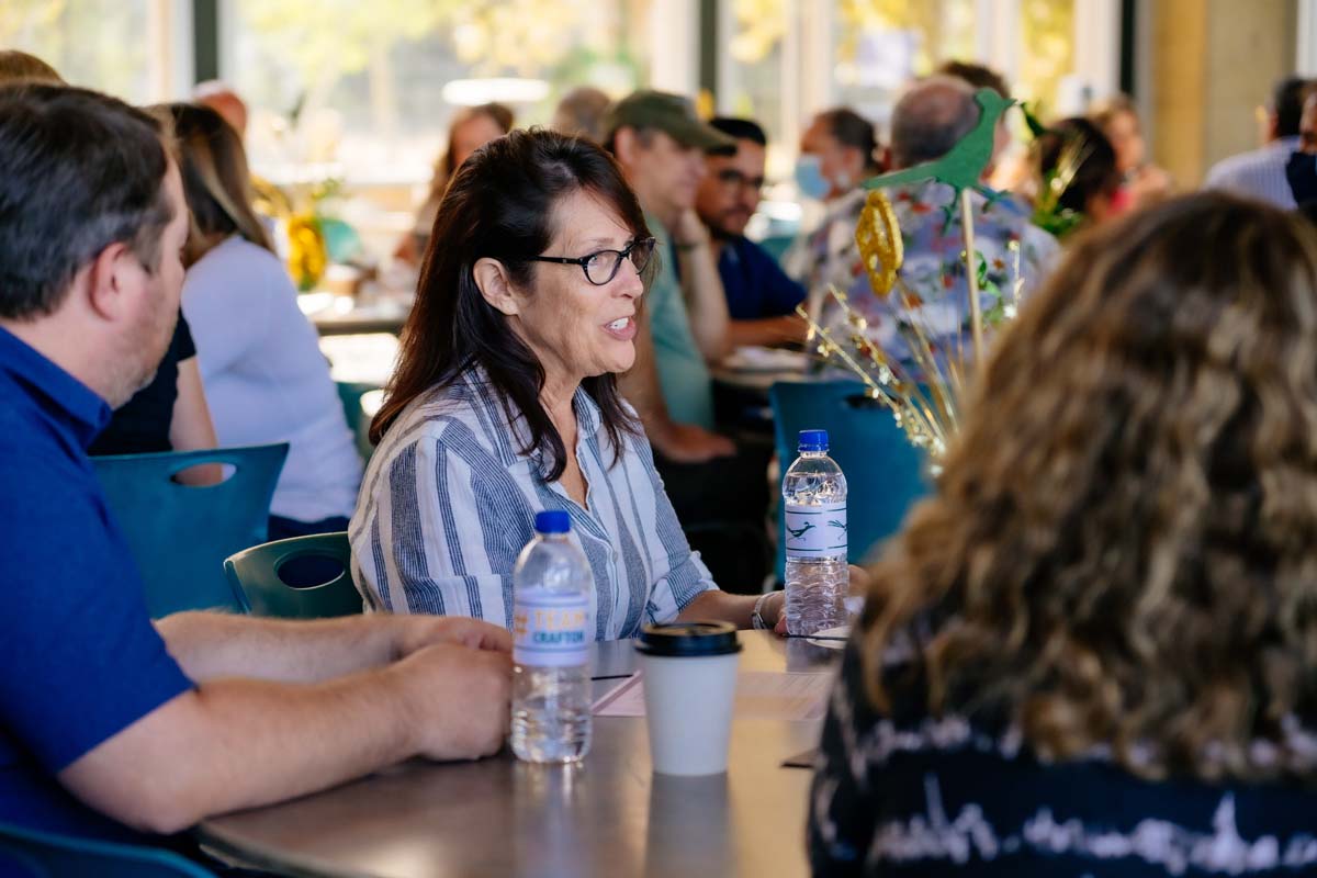 People enjoying In-Service Day