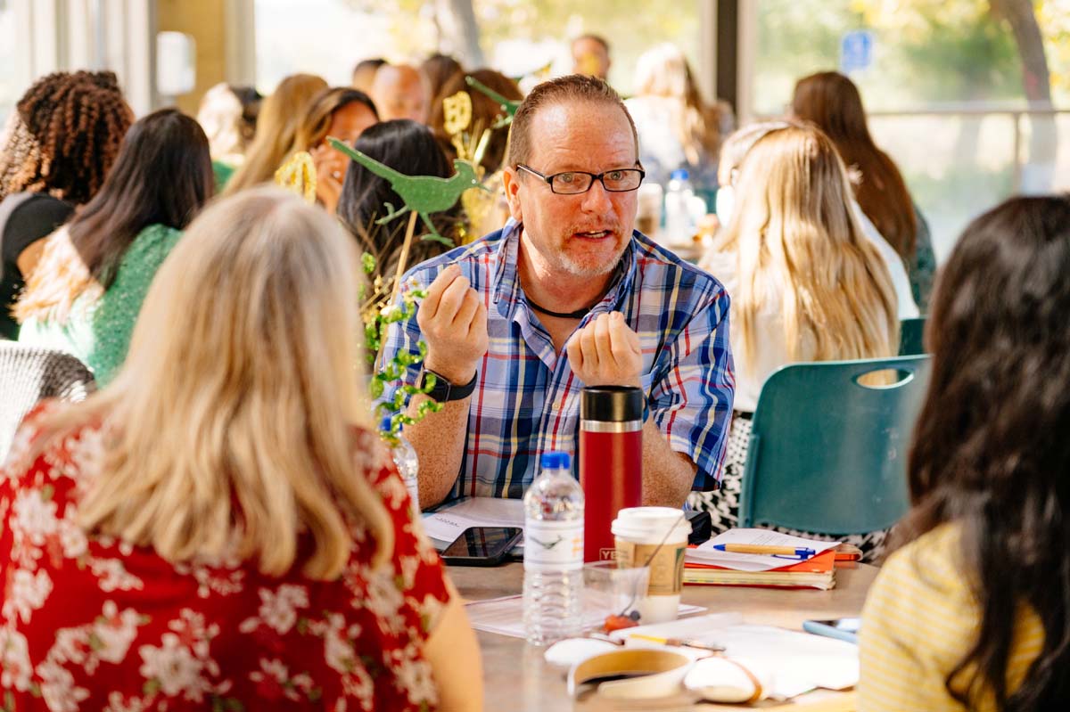 People enjoying In-Service Day