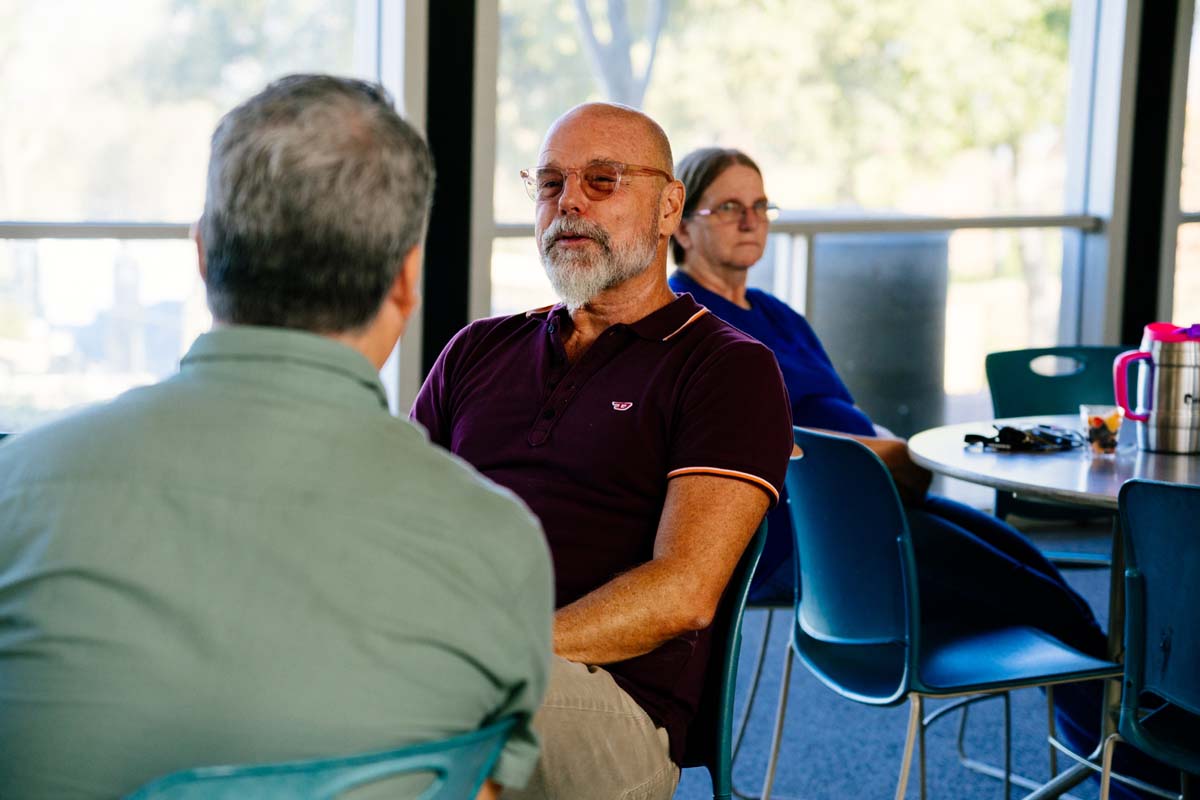 People enjoying In-Service Day