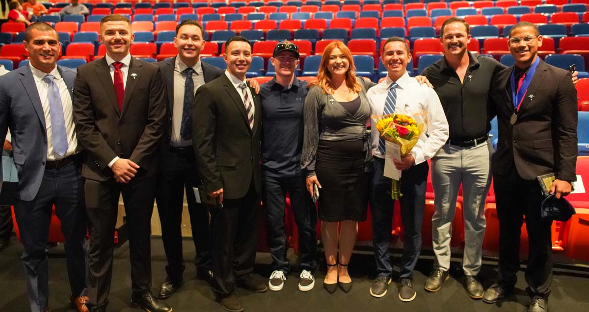 People enjoying the PAramedic Graduation