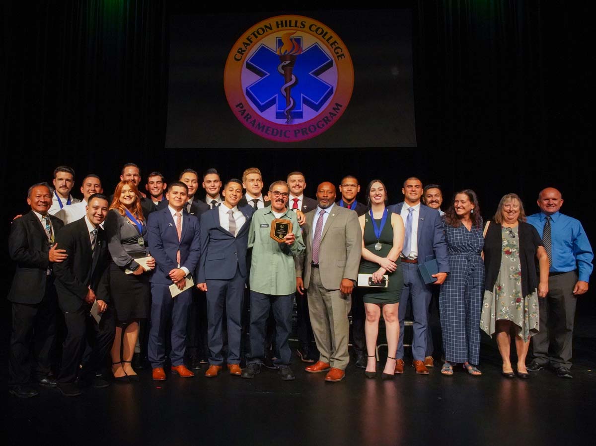 People enjoying the PAramedic Graduation