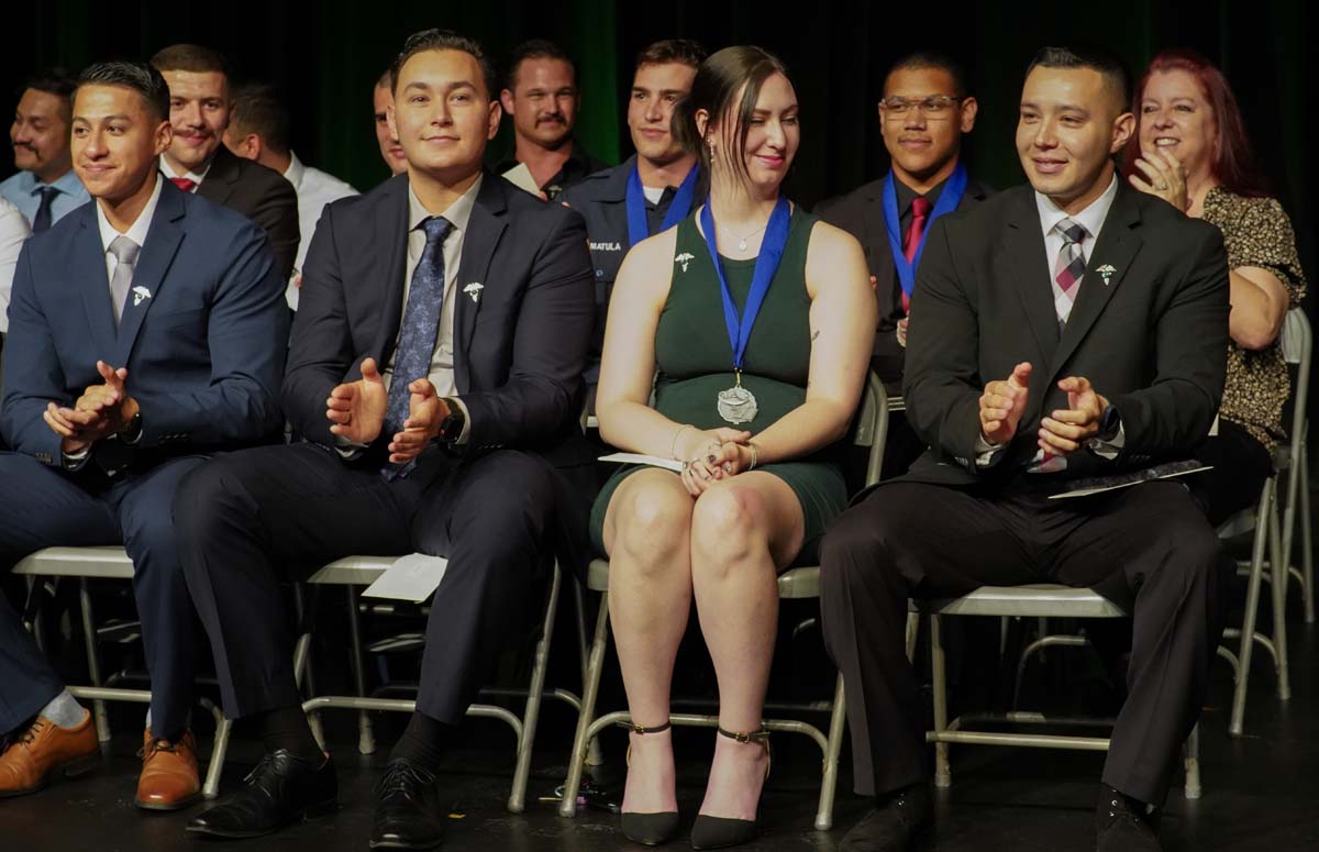 People enjoying the PAramedic Graduation