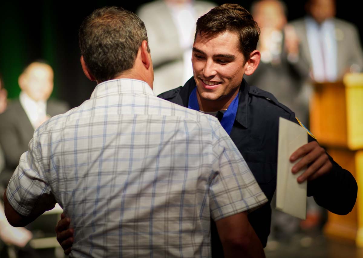 People enjoying the PAramedic Graduation