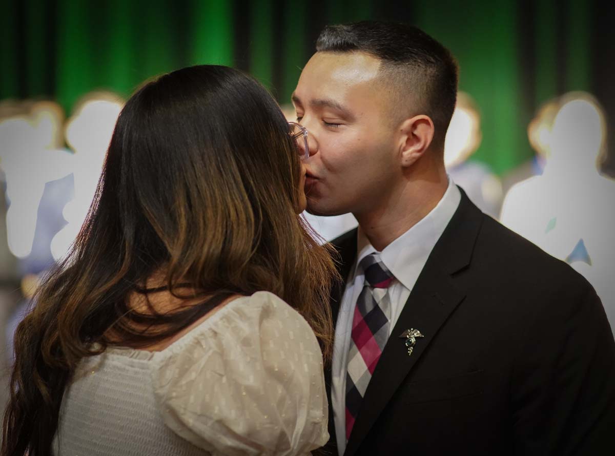 People enjoying the PAramedic Graduation