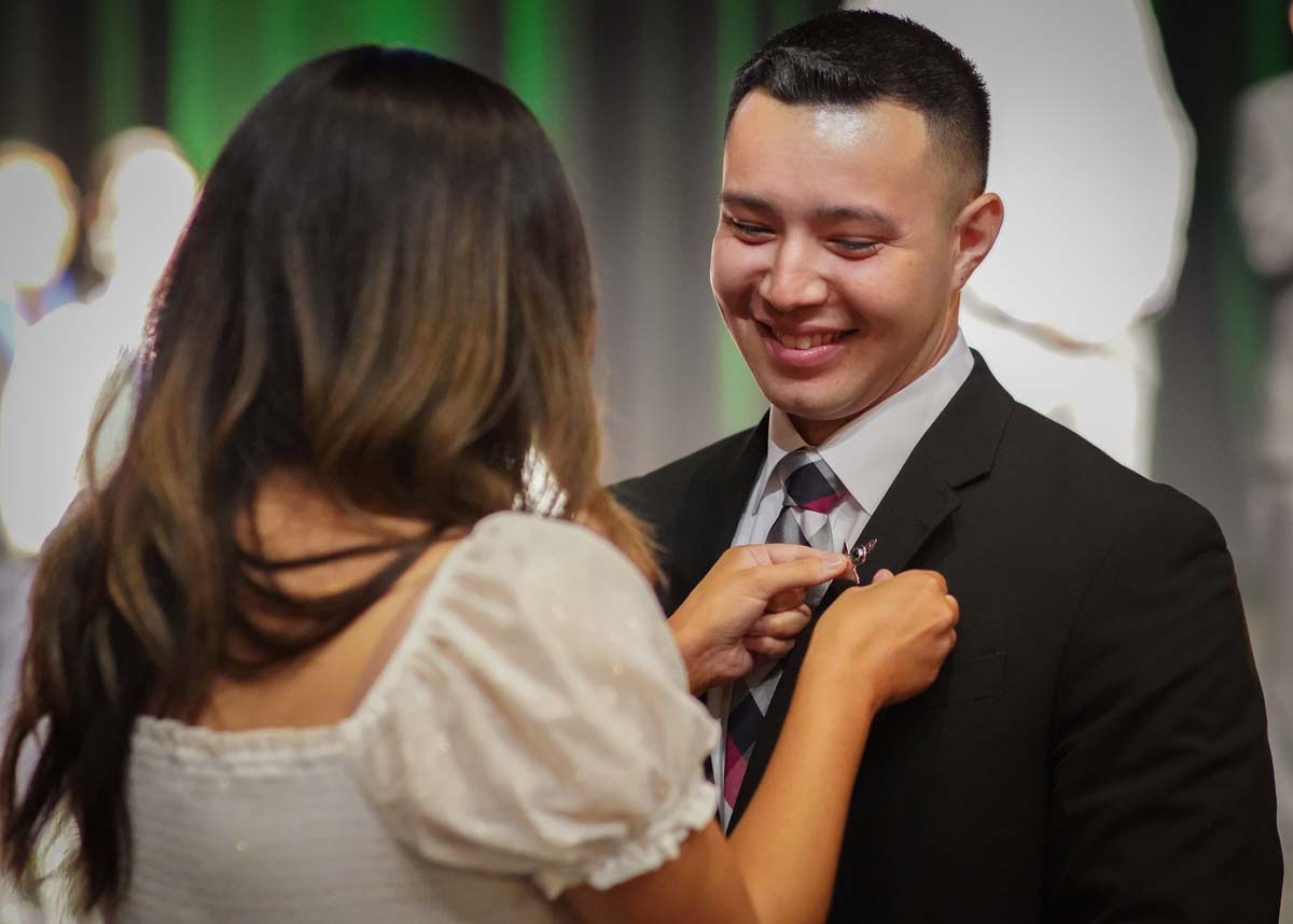 People enjoying the PAramedic Graduation