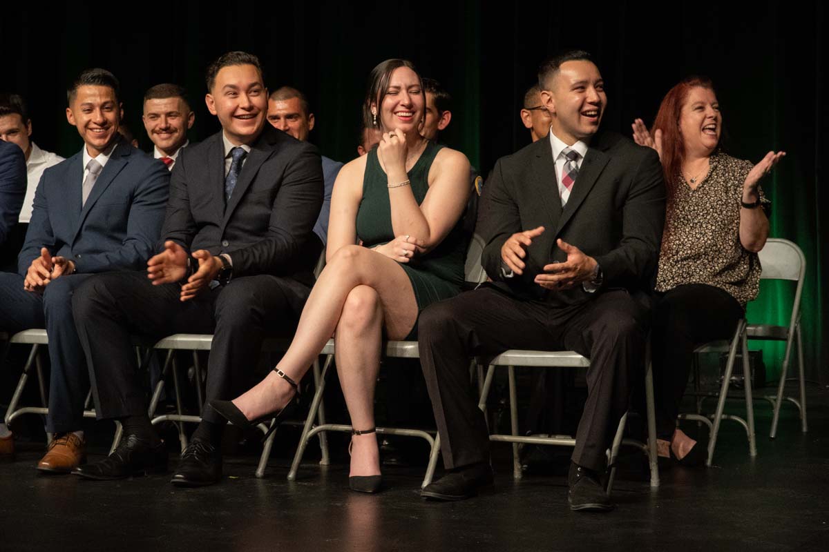 People enjoying the PAramedic Graduation