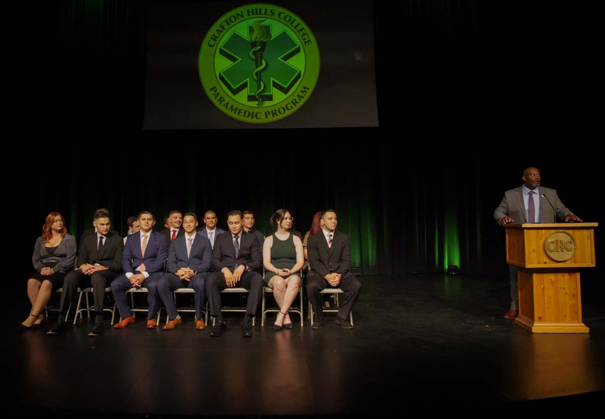 People enjoying the PAramedic Graduation