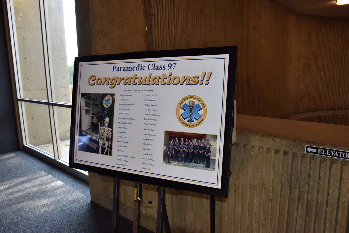 People enjoying the PAramedic Graduation