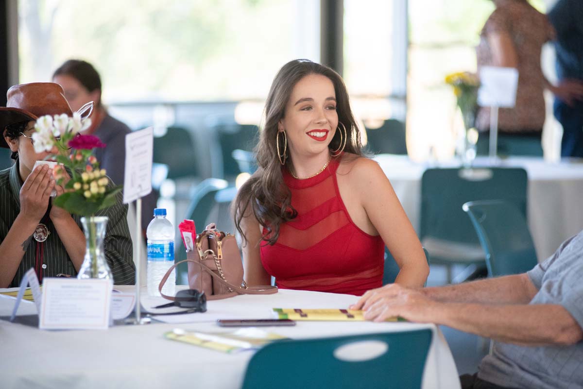 People enjoying the Scholarship Luncheon