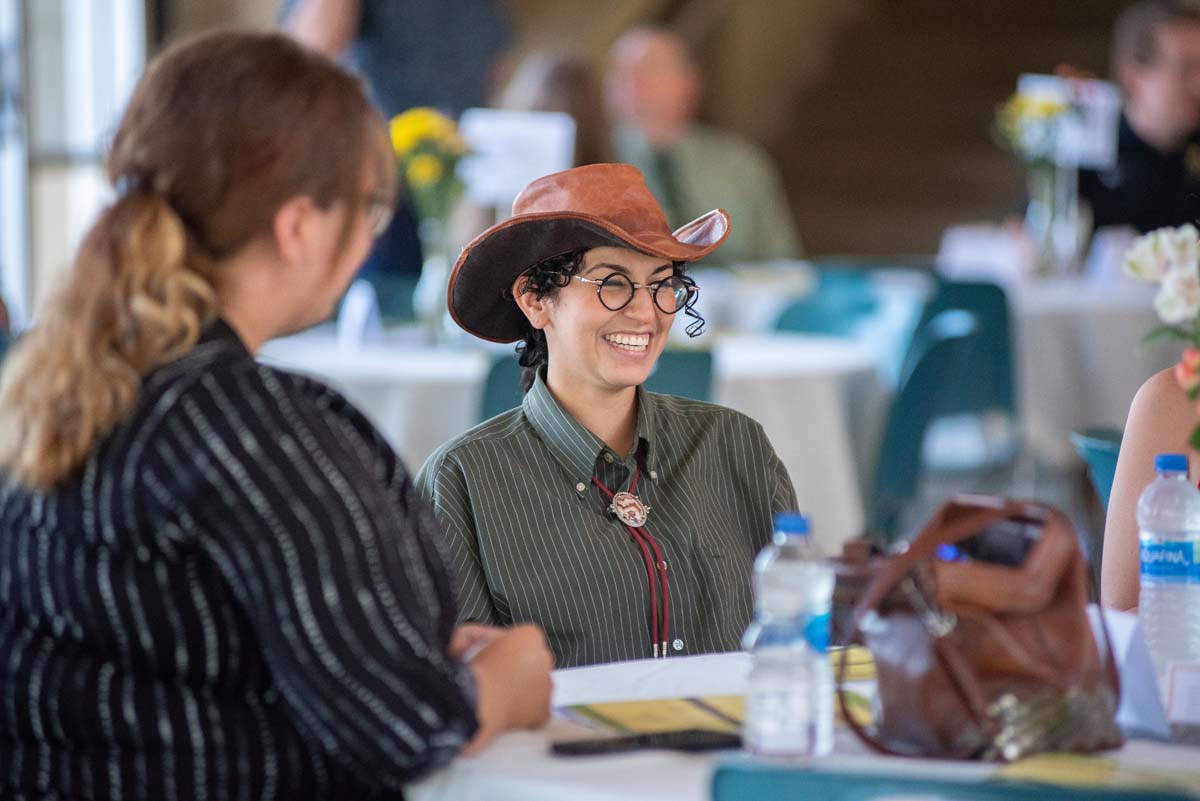 People enjoying the Scholarship Luncheon