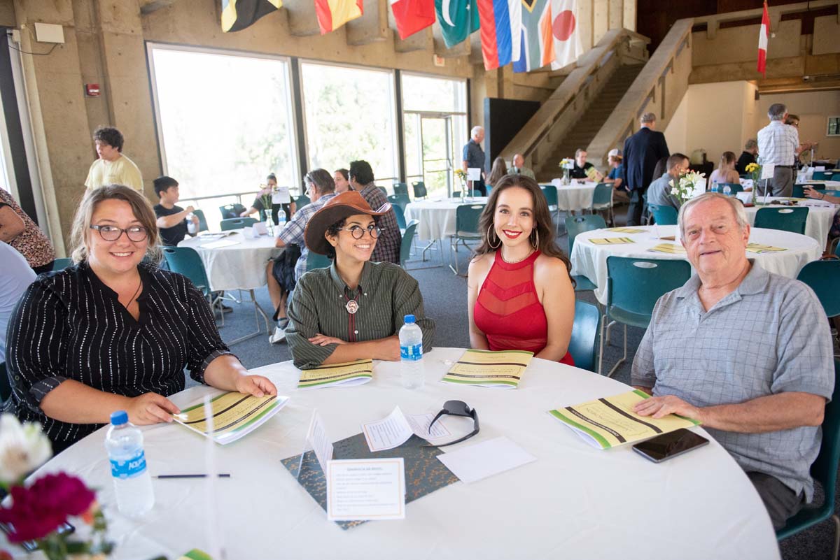 People enjoying the Scholarship Luncheon