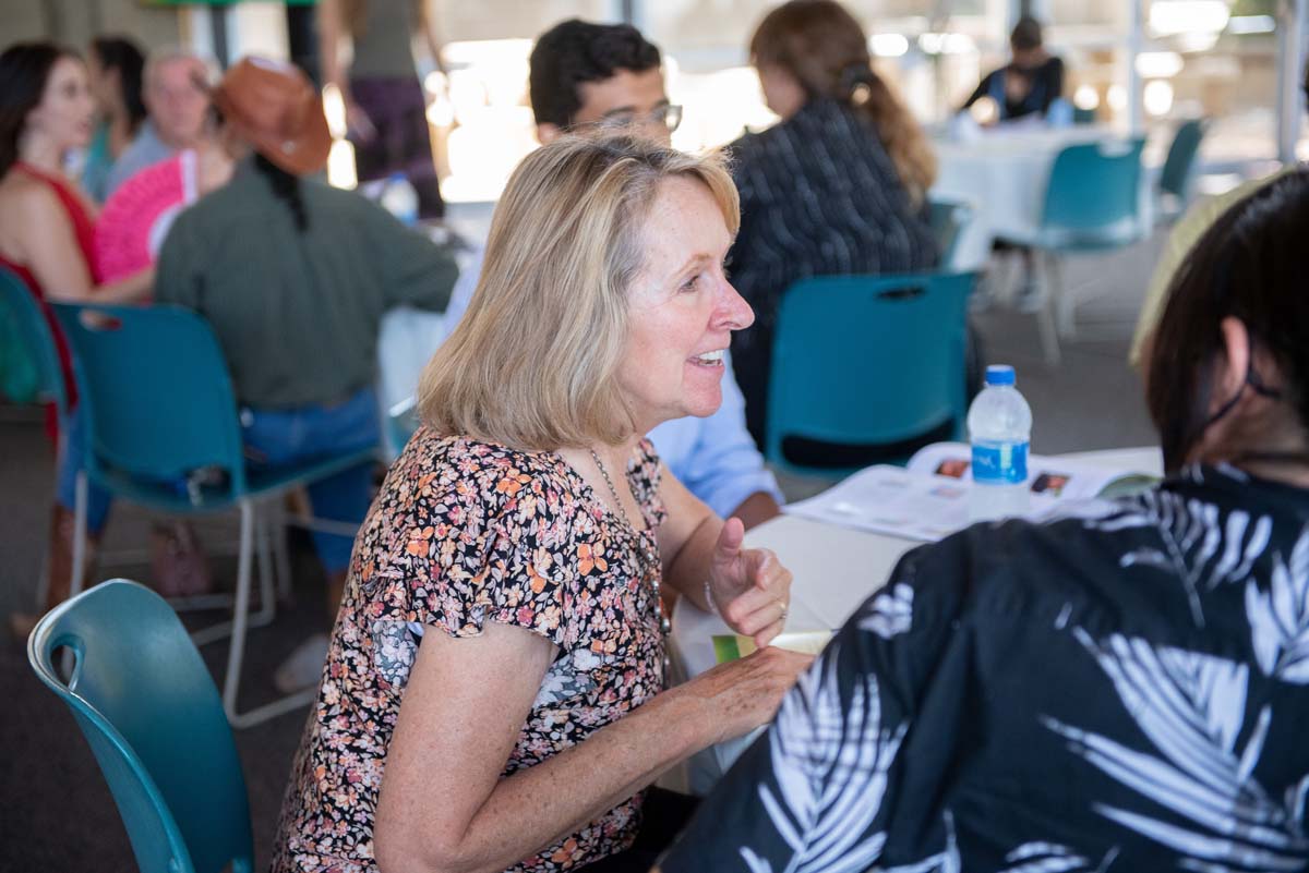 People enjoying the Scholarship Luncheon