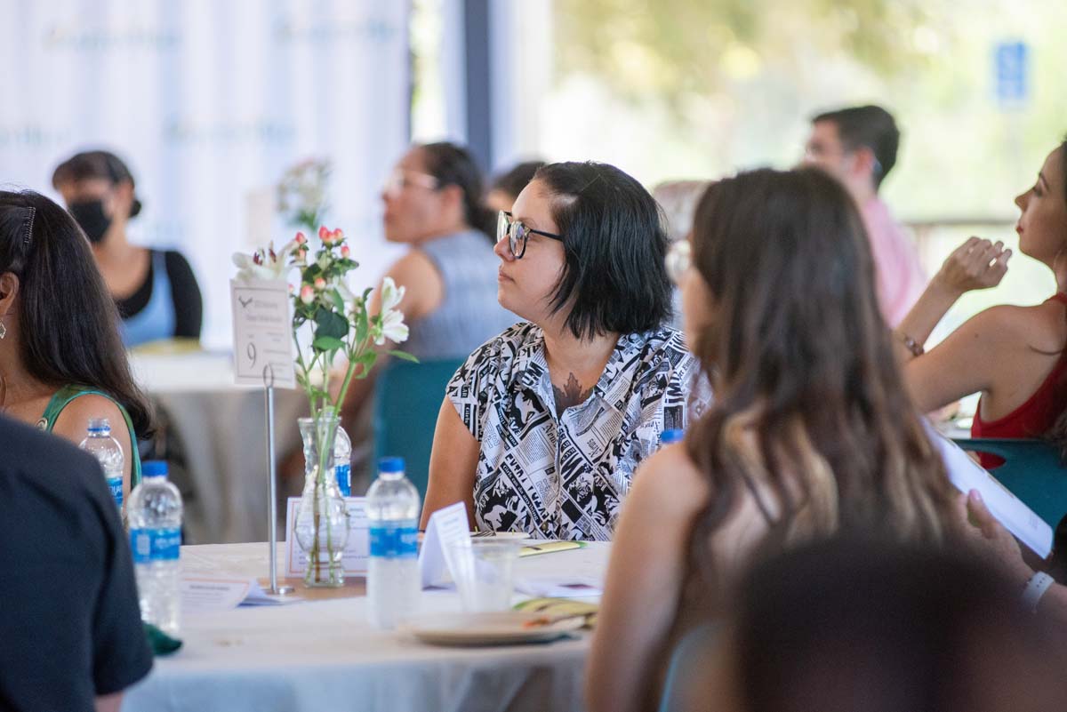 People enjoying the Scholarship Luncheon