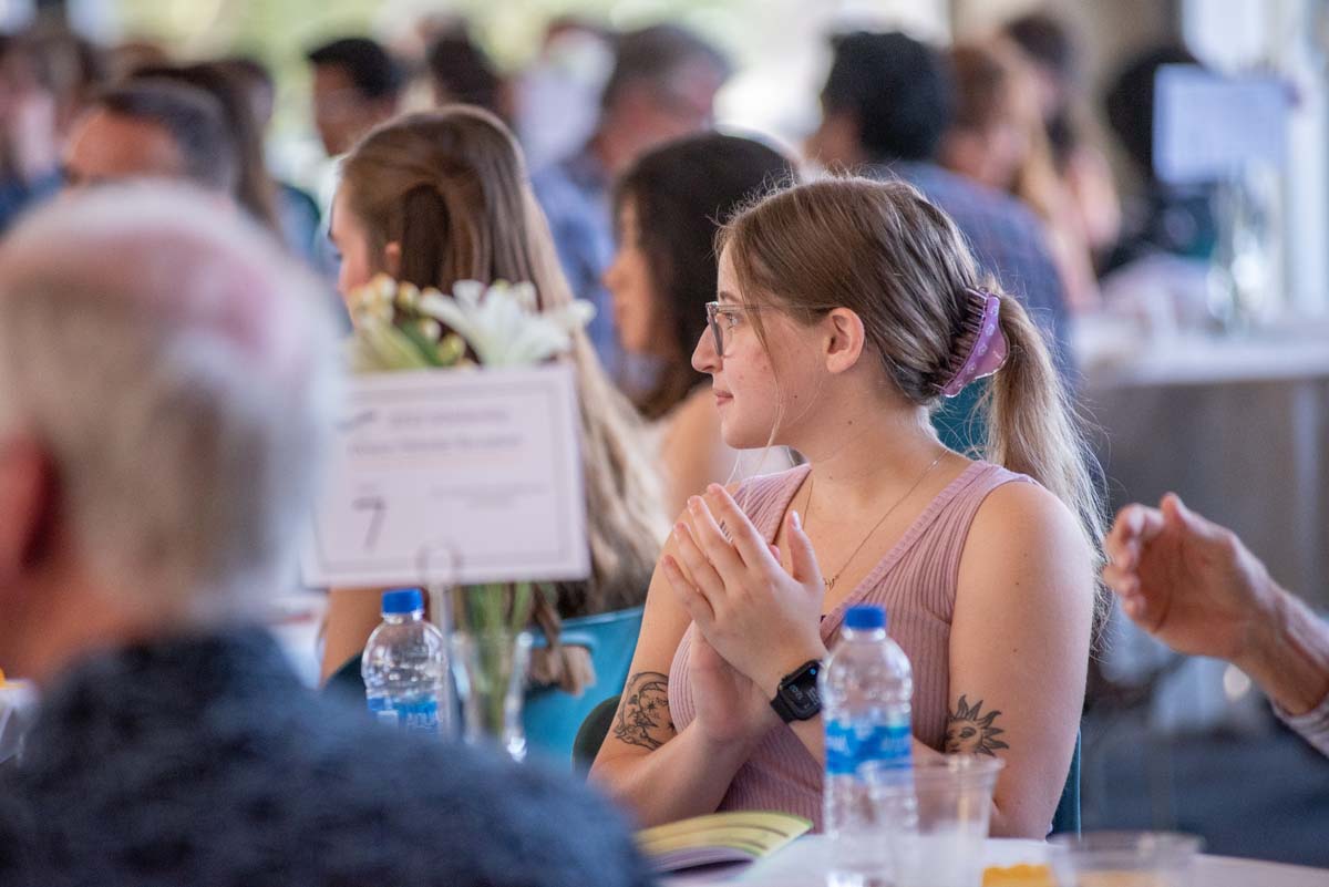 People enjoying the Scholarship Luncheon