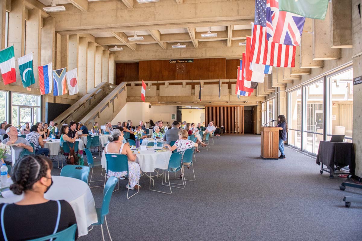 People enjoying the Scholarship Luncheon