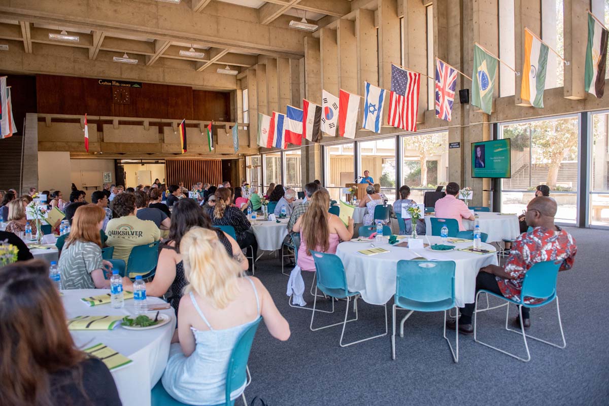 People enjoying the Scholarship Luncheon