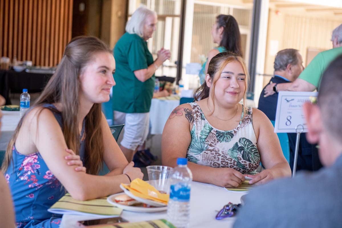 People enjoying the Scholarship Luncheon