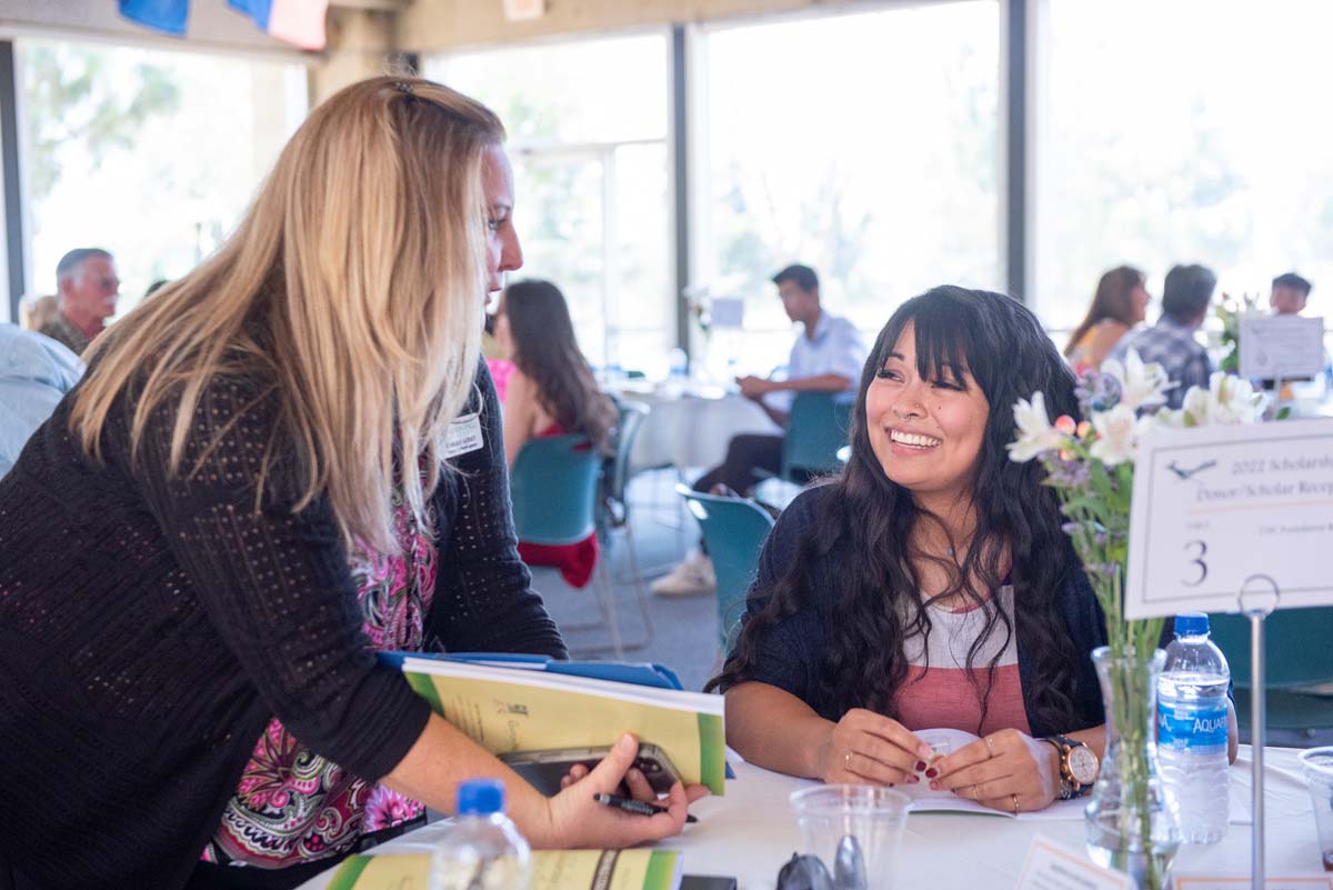 People enjoying the Scholarship Luncheon