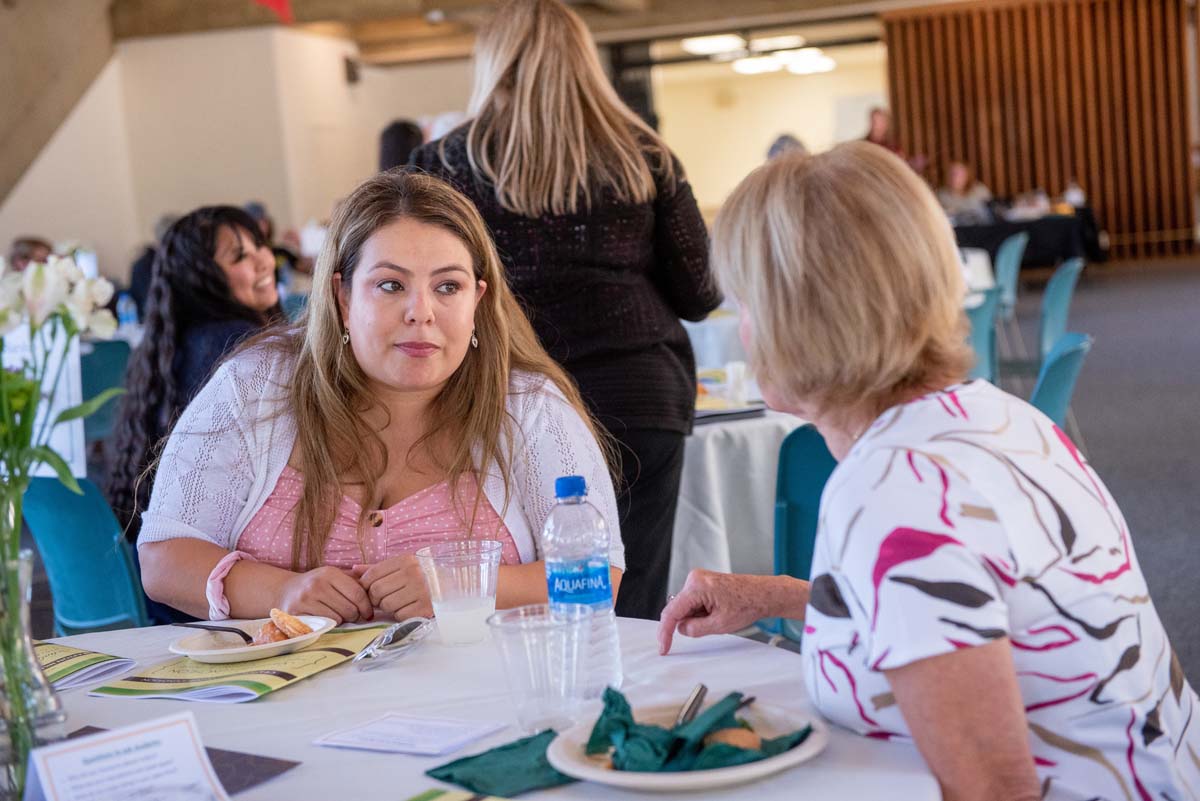 People enjoying the Scholarship Luncheon