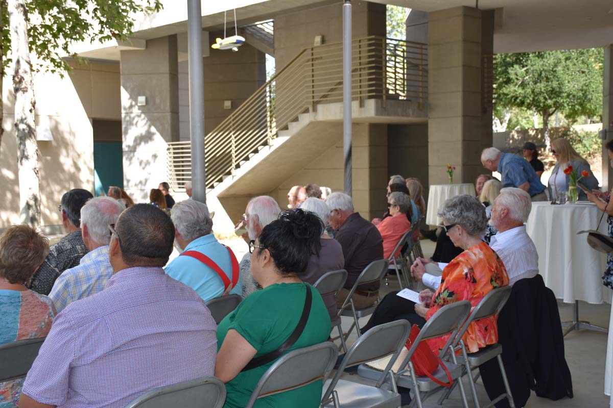 People enjoying the naming event