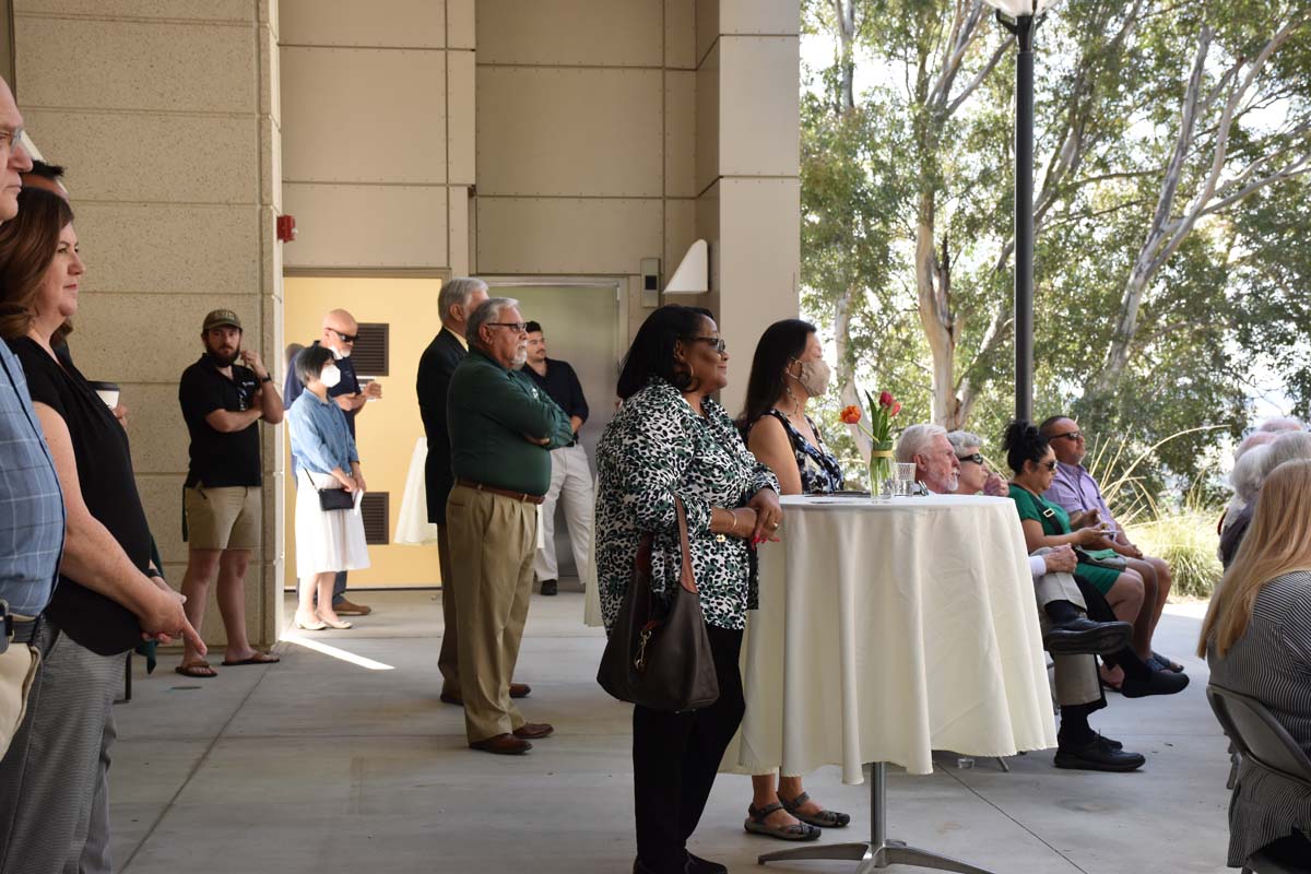 People enjoying the naming event