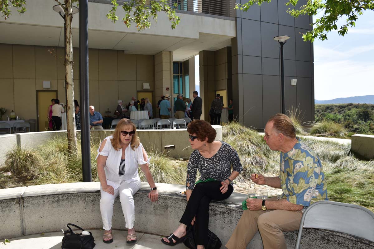 People enjoying the naming event