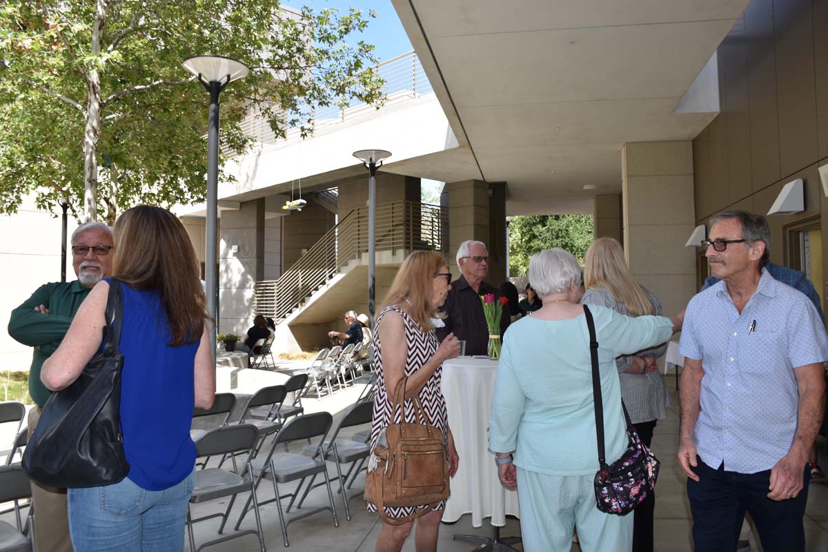 People enjoying the naming event