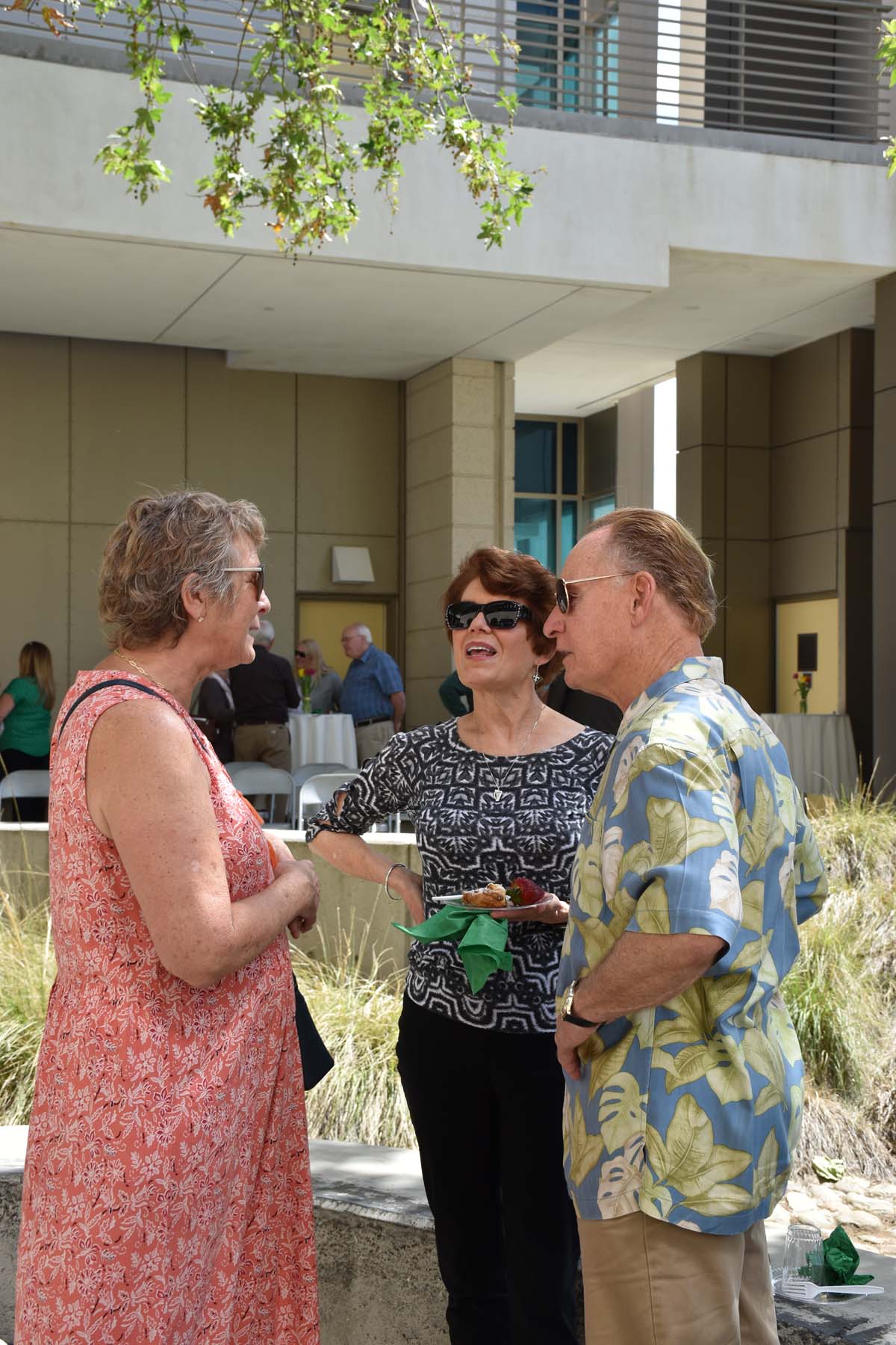 People enjoying the naming event