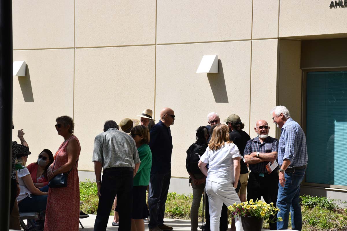 People enjoying the naming event