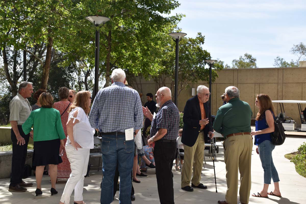 People enjoying the naming event