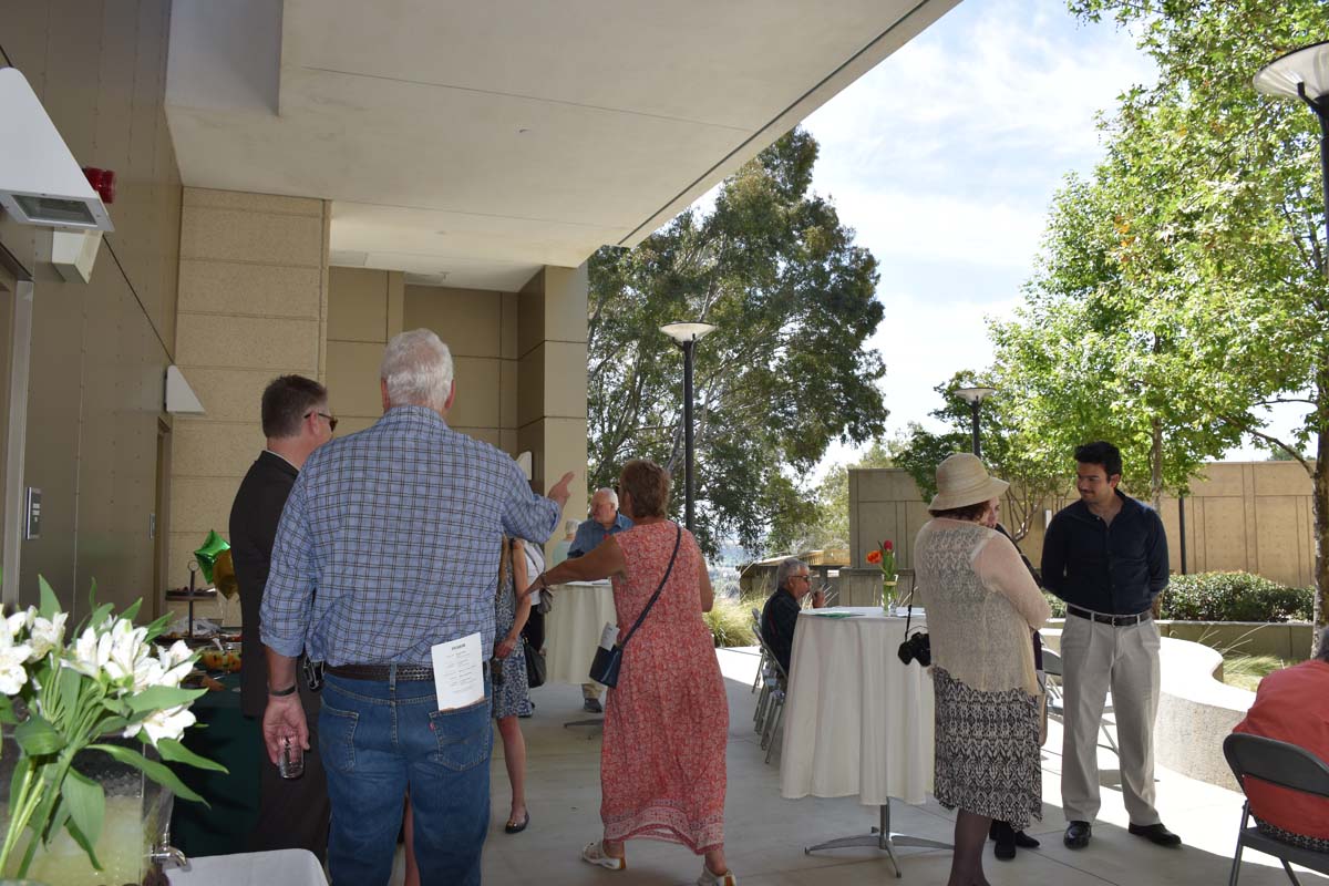 People enjoying the naming event